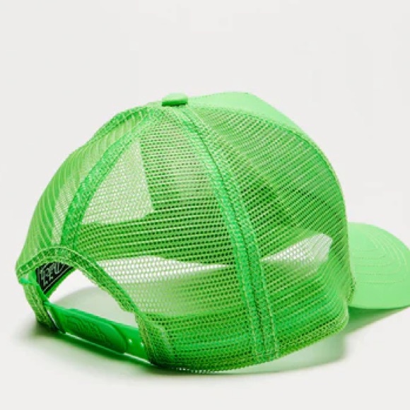 •Bring the Chaos•Von Dutch New Lime Green Unisex Trucker Hat - Picture 2 of 2
